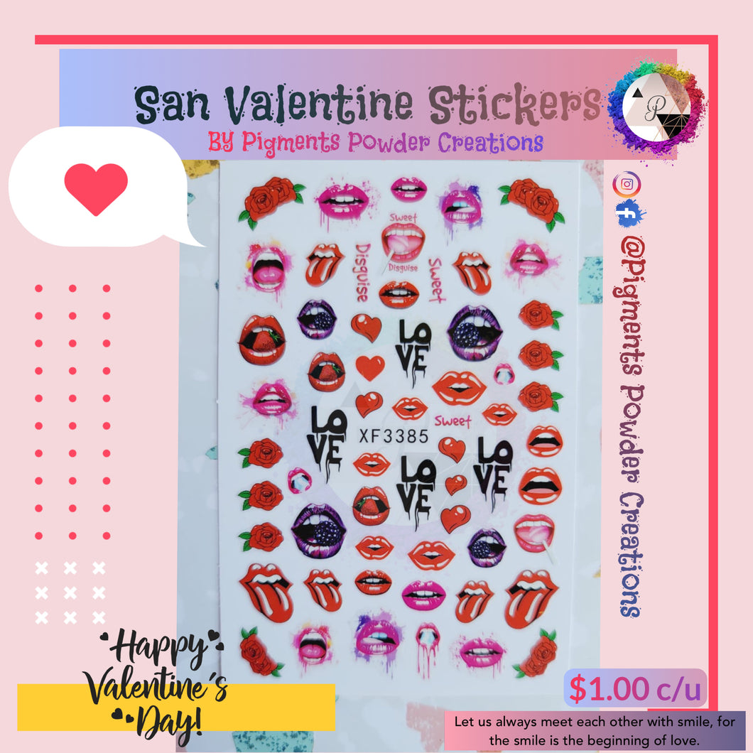 San Valentine Stickers