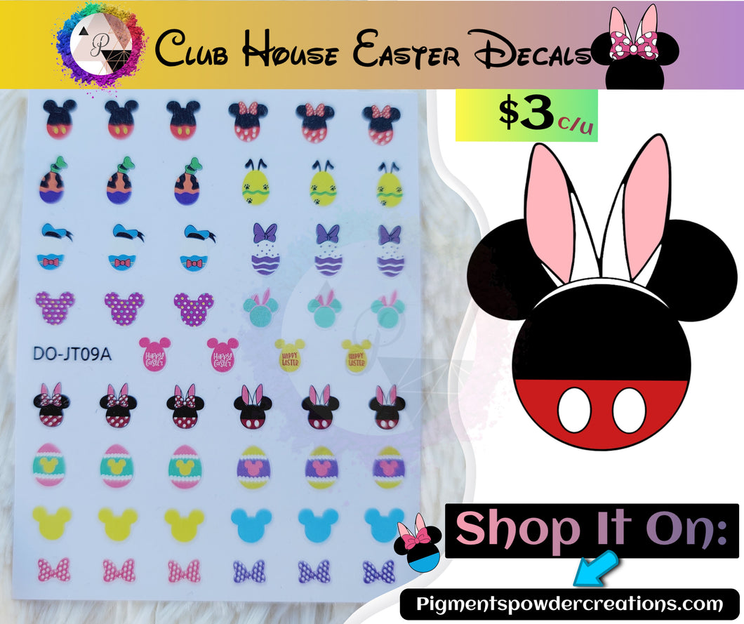 Club House Easter Stickers