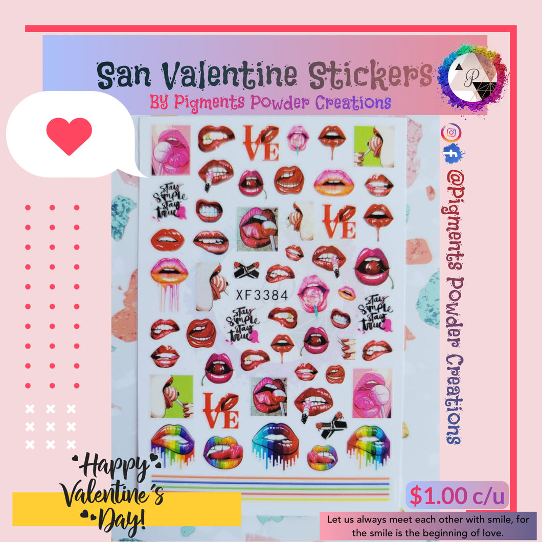 San Valentine Stickers